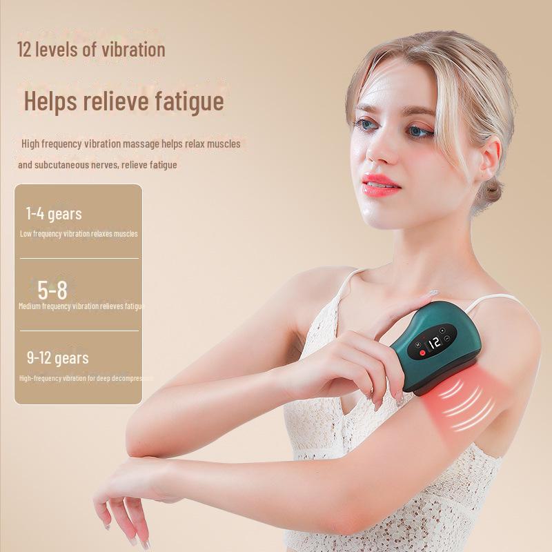 Smart Electric Bianstone Facial Scraping & Muscle Pulling Tool with Heating & Meridian Dredging