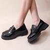 Fashion New Style Popular Brown Loafers Women Uniform Shoes Round Toe Women Retro Round Toe Lolita Shoes Plus Size 42 Zapatos Mujer