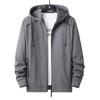 Autumn And Winter Men 'S Clothing Jacket Large Size Casual Fashion Solid Color Stitching Hooded Sweatershirt Coat Brand