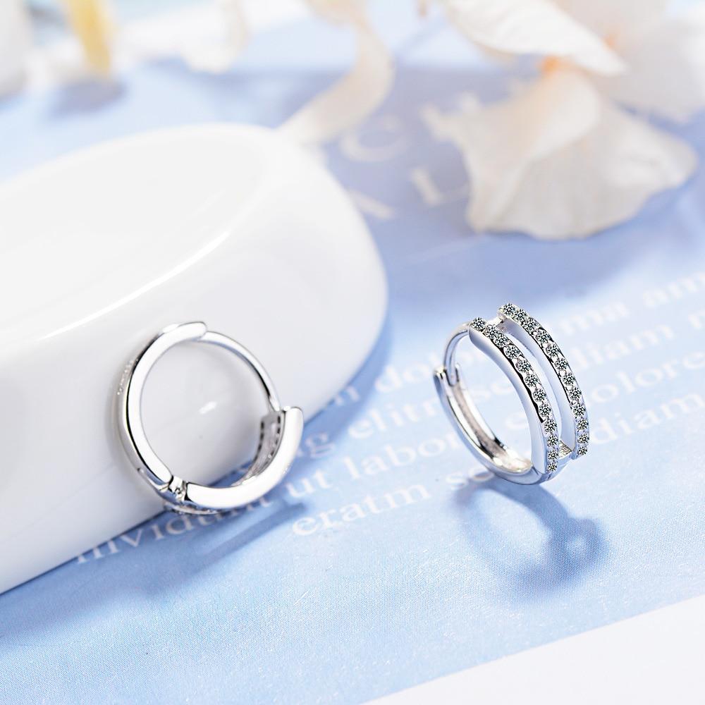 Mini 9mm Huggie Hoop Earring For Women Vermeil 925 Sterling Silver Fine Jewelry Dainty Delicate Small Hoop Earrings