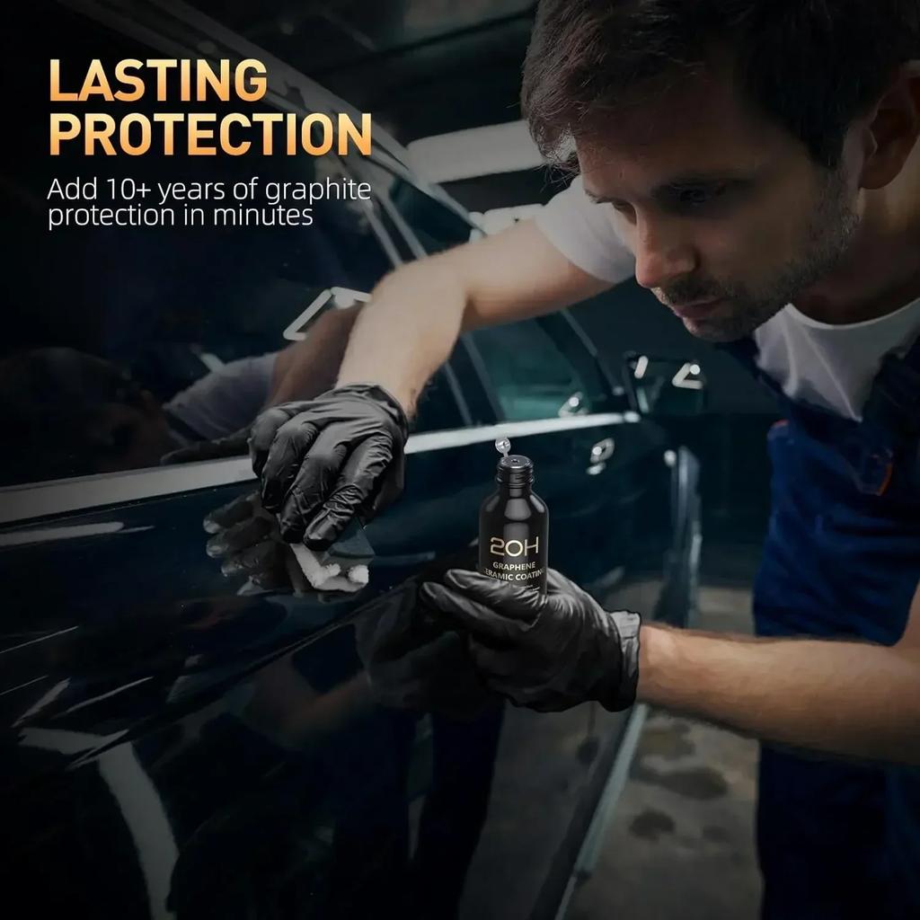 Graphene Ceramic Coating 20H/12H with Self Healing and UV Track Technology Car Detailing Professionals 10+ Years of Protection
