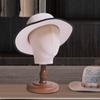 Wig Head Mannequin Model,Multifunctional,Wooden Stand Hat Holder Display for Cap