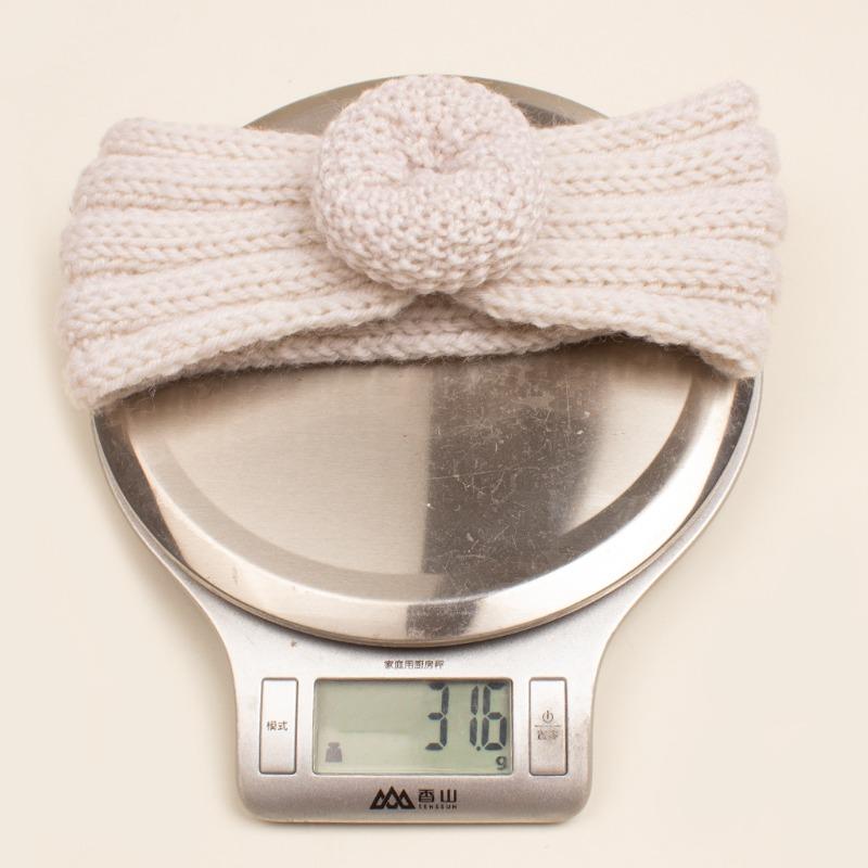 Autumn and Winter New Baby Wool Donut Hair Accessories, Children's Knitted Wool Headband, Baby Headband