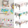 Oil Proof PE Disposable Table Cloths Cartoon Waterproof Tablecloths Birthday Tablecloths Birthday Decorations Party Supplies