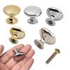 Furniture Antique Brass Round Shape Dresser Cabinet Pulls Drawer Knob Door Handle Wardrobe Pulls