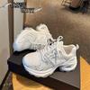 Thick-soled Inner Height Increase Dad Shoes Women 2025 Autumn New Breathable Internet Celebrity Fried Street Ins Trendy Fashion Casual Sports Shoes