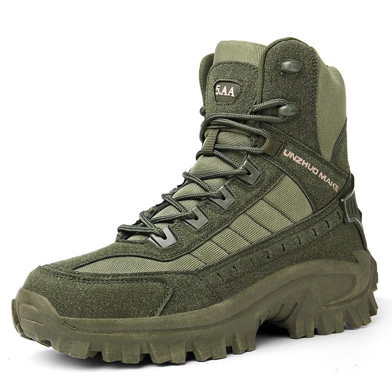 Men's Desert Combat Boots Outdoor Non-slip Tactical Boots Hiking Desert Ankle Hunting Shoes Work Safty Men Boots Botines Zapatos