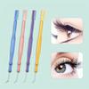 Double Head Grafting Planting Curling Eyelash Special Eyelash Pick Stick Baby Hot Eyelash Metal Pick Stick With A Comb Eyelash Hook