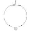 Les Trésors De Lily [R3003] - Silver Bracelet 'Meghan' Silver Moonstone (rhodium) - 8 Mm