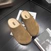 Fashion Lazy Man Wrapped Head Half Slipper 2024 Woman Wearing A Hundred Thick Sole Lazy Fluffy Slipper Woman