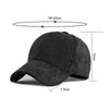 Warm Hat Women Autumn Winter Corduroy Baseball Cap Solid Color Outdoor Sports Cap Snapback Hat Ponytail Panama Cap Visor Hats