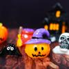 Creative Halloween Pumpkin Ghost Bat Ornaments Micro Landscape Miniature Figurines DIY Home Desktop Decoration Children Gifts