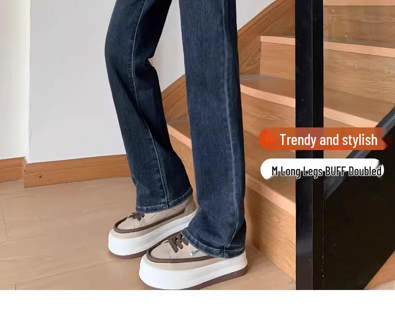 Women's High Waist Slimming Straight Leg Jeans - New 2025 Spring/Autumn Styles, Small Sizes Available