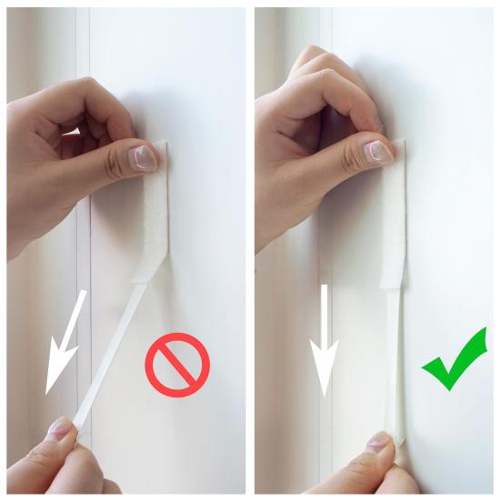 Hook And Loop Tape Picture Hanging Strips Picture Hanger Water-Resistant Adhesive Strips for Hanging Frame And Decorations