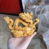Natural Cypress Mascot Dragon Scratching Ball, Decorative Statue, Chinese Mascot, Beast, Home Room, Office, Wind Water Ornaments