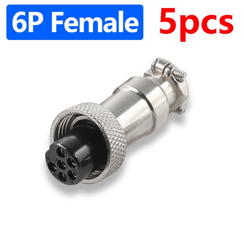 GX12 Connector 2Pin 3Pin 4Pin 5Pin 6Pin 7Pin Male & Female 12mm Panel Aviation Plug Circular Connector Socket