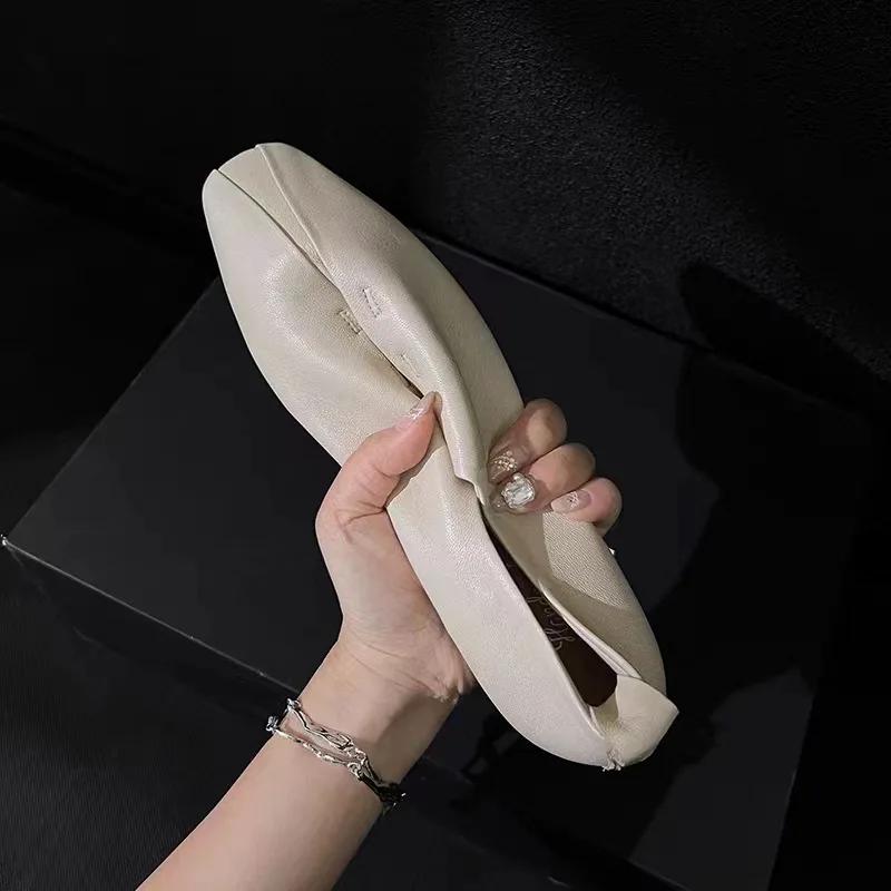 New Style Fashion Women Shoes Retro Flat Heeled Shoes for Women Square Toe Fashion Mary Jane Single Shoes Loafers Zapatos Mujer