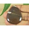 35X43X06MM Natural Honey Dendrite Pear Shape Cabochon Loose Gemstone 65Cts. SK-3466