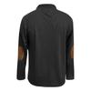 Men's Vintage Outdoor Sports Long Sleeve Top Lace-Up Stand Collar Shirt