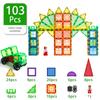 103pcs Magnetic Tiles Educational Toys Clear 3D Magnet Construction Building Block Sets for Kids Gift