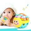 Kids Preschool Toy Soft Rubber Cartoon Hand Knocking Rattle Baby Early Educational Toys