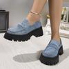 2025 Shoes Women Plus Size Loafers Women British Style Platform Shoes Office Ladies Light Casual Designer Shoes