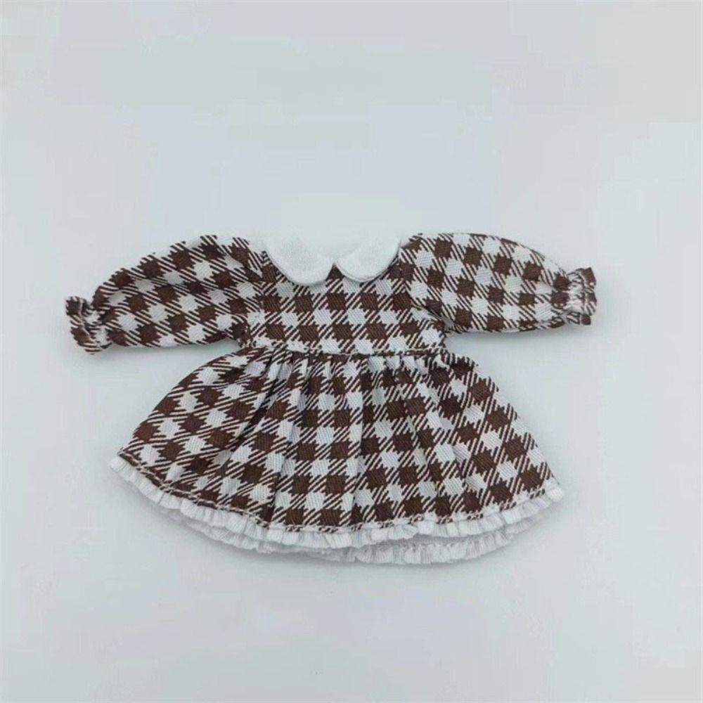 Handmade Printed Dresses Lotus Leaf Sleeve White Cardigan for 1/11 OB11 Dolls/for 1/12 BJD