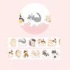 Pre-Cut Animals Washi Tape Set Cute Kawaii Cat Rabbit Panda Dog Penguin Decorative Masking Label Stickers for Arts DIY Crafts
