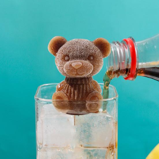 Форма для льда Легкая выемка Пищевой антипригарный силикон Форма для льда в форме животных для дома