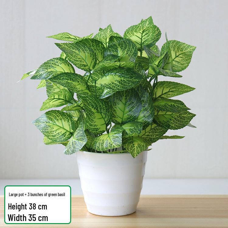 Имитация зеленого редиса в горшках для декора помещений и улицы - Искусственные цветы и растения