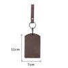 PU Leather Card Holder Keychain Key Ring Door Lock Access Tags ID Card Case Keychain Access Card Bag Key Tag Ring