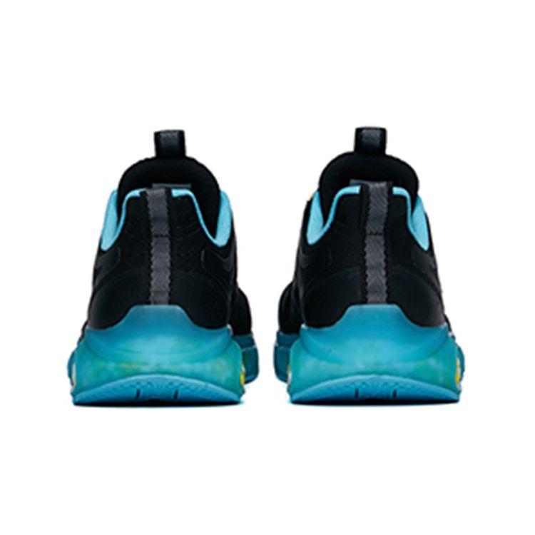 Anta Kids Capsule Shock Absorbing Wear Resistant Breathable Low Top Running Shoes Kids Running Shoes Black Blue 312225511-7