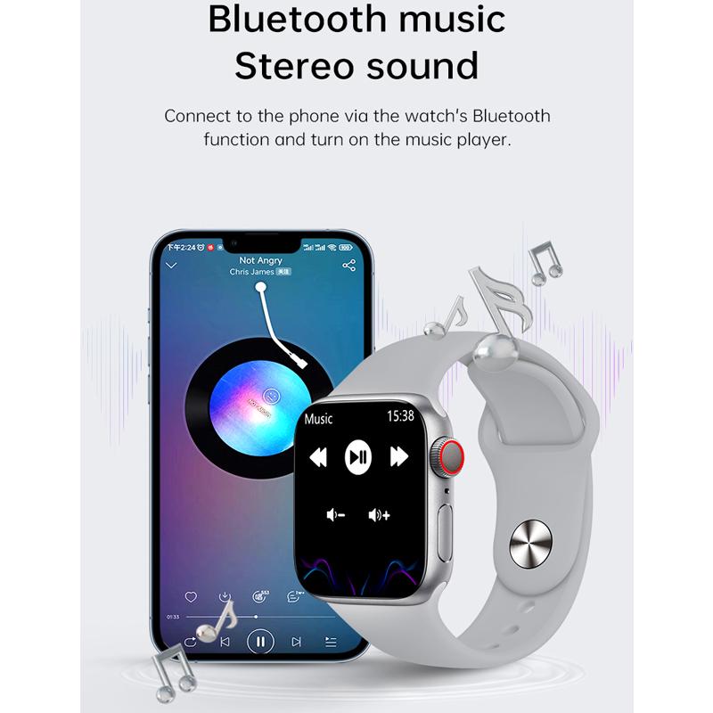 YurKem IWO Series 7 Smart Watch 2 Inch Wireless Charging Heart Rate Men Women Fitness Tracker Sport Smartwatch For IOS Android