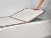Mie Sangyo ABS Resin Combination Bathtub Lid Product Size 68 X 98 Cm Set of 2 White M10_WH Anti-Mold
