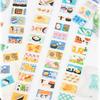 Old Time Japanese Style Label Die Cut Tape Diy Handbook Decoration Scrapbooking Washi Tape Colourful Tape Student Stationery