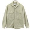 SASAFRAS Made In Japan Long Sleeve Work Shirt S Khaki Beige Herringbone Men's Used