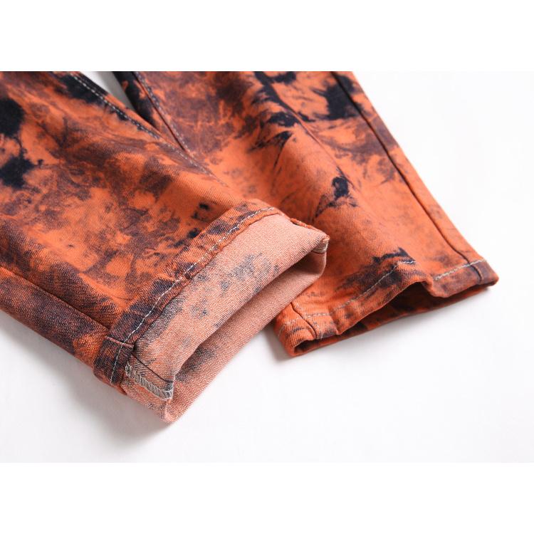 2024 Personalized Wash Water Elastic Jeans For Men, Straight Tube Slim Fit Retro Jeans