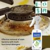 Пенный очиститель для кухни от тяжелых масляных пятен. Плита. Кухонная утварь. Многоцелевой очиститель масляных пятен для обезжиривания и удаления накипи.