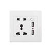 USB Power Socket Double USB Port Socket With EU Plug Home Wall Charger Adapter Wall Charging