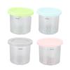 4Pcs Plastic Ice Cream Cans Replacement for Ninja NC299AMZ NC300s Series Creami Ice Cream Makers