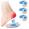 3 Pairs Silicone Gel Heel Pads for Heel Spurs Pain Relief Foot Shock Absorption Insoles Foot Protectors