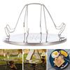 Camping Toaster Rack Stainless Steel Camp Stove Toaster for 4 Slices of Bread Picnic Hiking Portable Rack Toast Maker