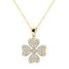 Clover Diamond Necklace K18 18K Gold [Lara Christie] 0.3ct Lp37-0016-yg