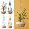 Handmade Cotton Rope Hanging Planter Garden Plant Pot Holder Decor Flower Pot