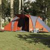 VidaXL Family Dome Tent 6 Person Grey and Orange Waterproof, Tent, Camping Shelter, Garden Shelter, Tent of 4009388
