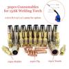 15AK Torch Gun Consumables 30pcs MIG Torch Gas Nozzle Tips Holder for MIG MAG Welding Machine