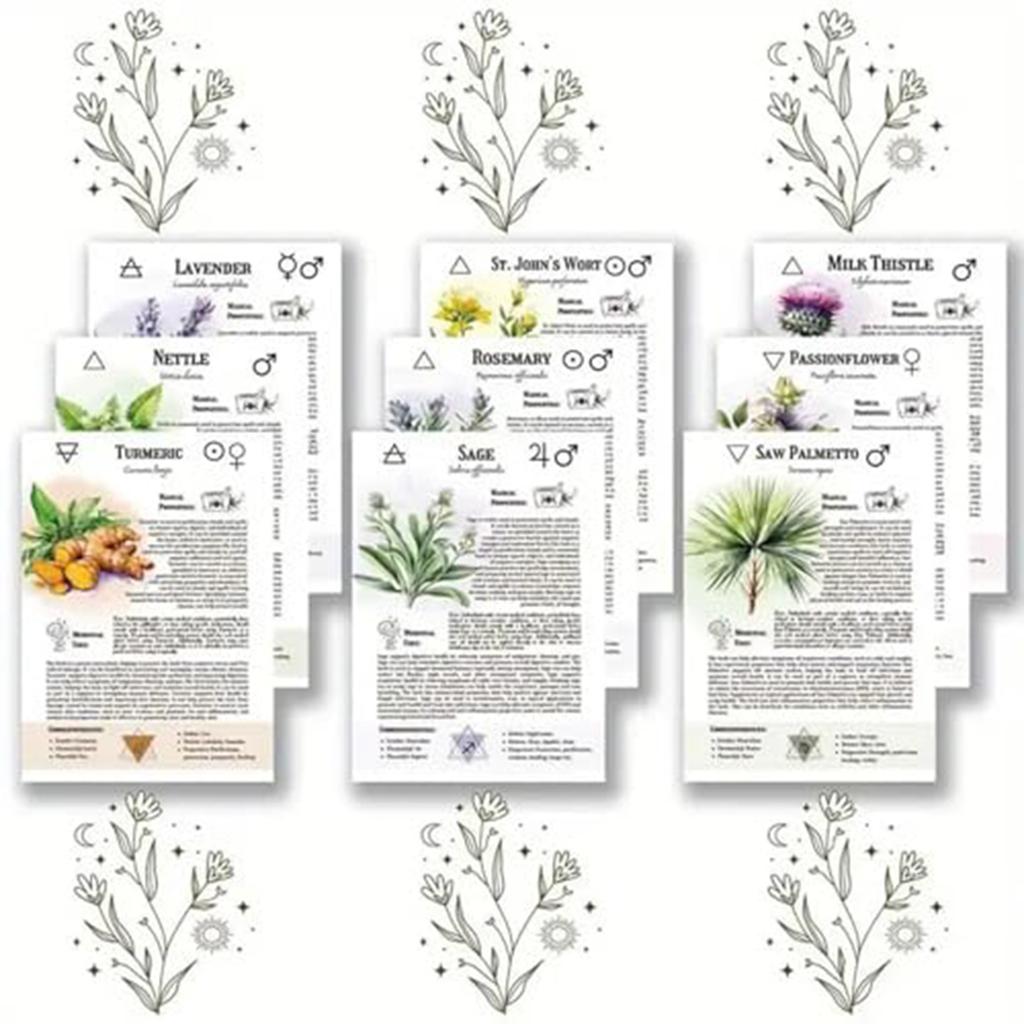 Witch's Herbal Notebook - Old Spiral Binding Plant Diary