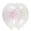 Creative Party Latex 70th Balloons (Pack of 6)