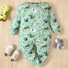 Infant Baby Cute Animals Full Print Romper Casual Long Sleeve Jumpsuit