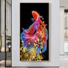 Modern Animal Canvas Painting Abstract Swiming Fish Posters and Prints Cuadros Wall Art Picture for Living Room Home Decor